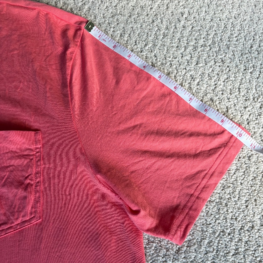 Johnnie-O Hangin Out The Original polo shirt Coral Large - Picture 9 of 15